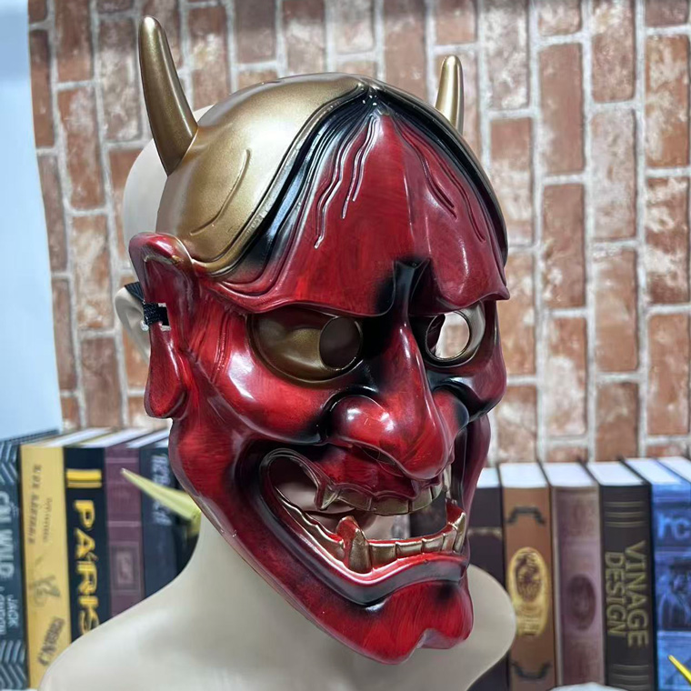 般若 はんにゃ マスク 般若の お面 鬼 2個セット 軽量PVC製 かぶりもの