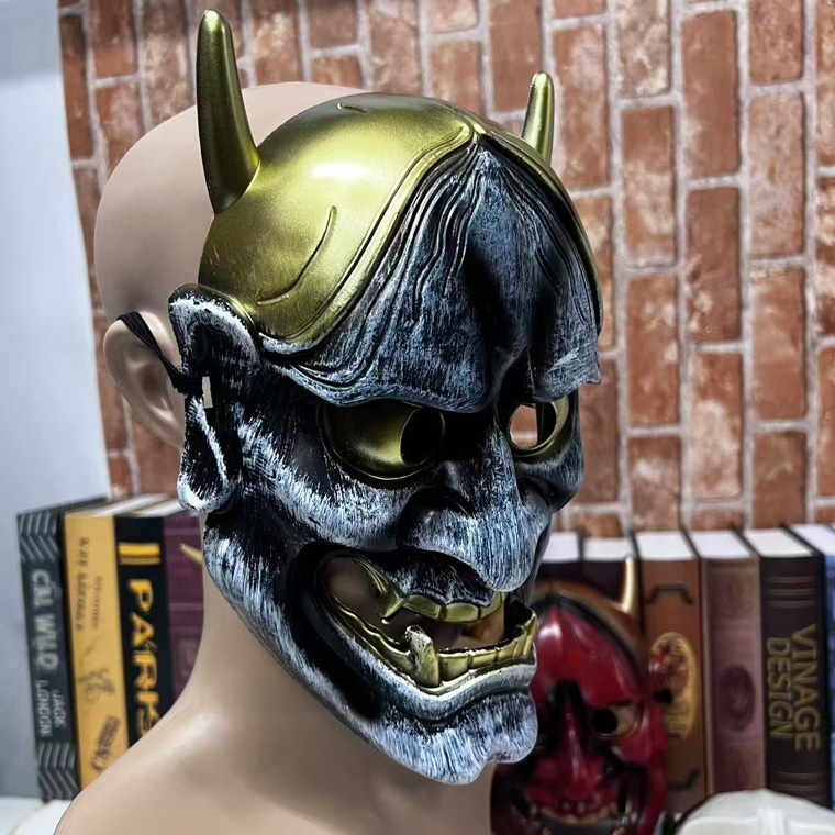 般若 はんにゃ マスク 般若の お面 鬼 2個セット 軽量PVC製 かぶりもの