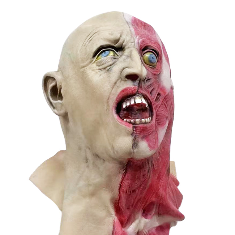 口縫い ドクロマスク お面 スカル 悪魔 ゾンビ 宇宙人 お化け かぶりもの 被り物 仮面 変装