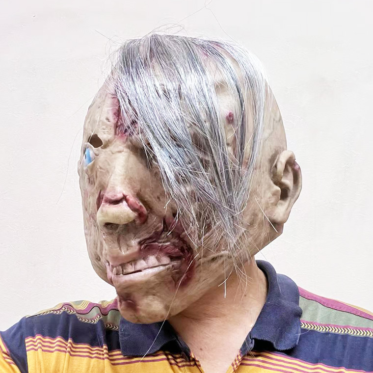  ゾンビ マスク 恐怖 悪魔 お化け 狂気 ホラーマスク スカル 骸骨 お面 かぶりもの 被り物 仮面 変装 仮装 