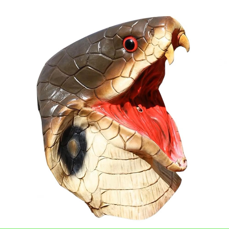 キング コブラ 蛇 ヘビ マスク お面 かぶりもの 被り物 仮面 変装 仮装