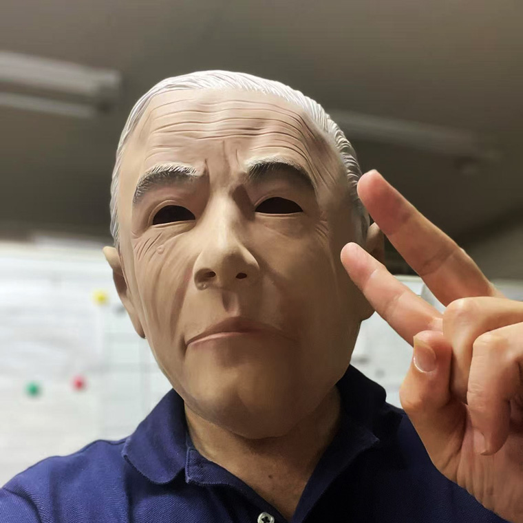ダンディ 男性 老人 マスク お面 リアルマスクコスプレ 天然ゴム 仮装グッズ 面白い 被り物 シニア風 仮面 仮装