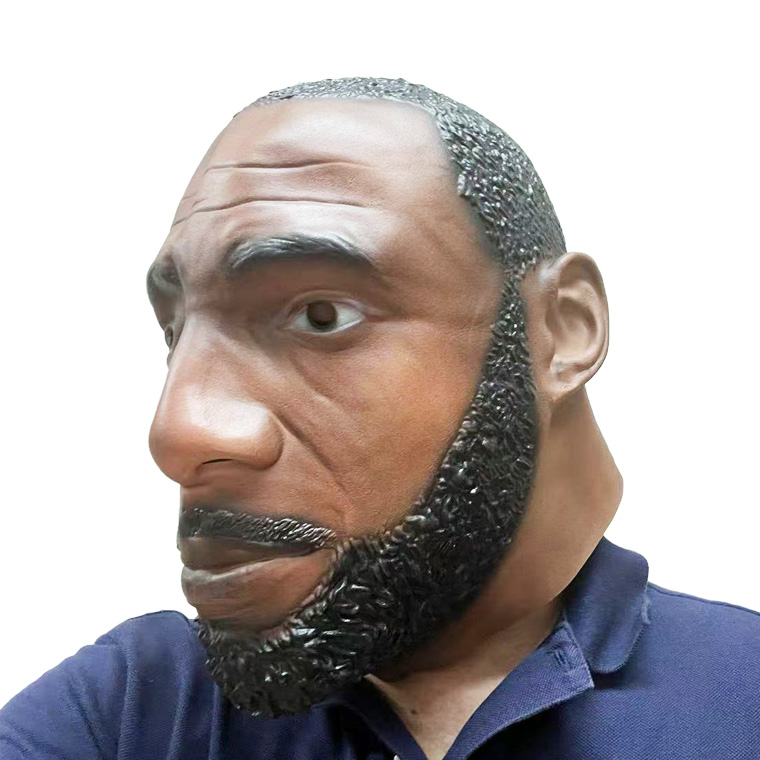 ダンディ 男性 老人 マスク お面 リアルマスクコスプレ 天然ゴム 仮装グッズ 面白い 被り物 シニア風 仮面 仮装
