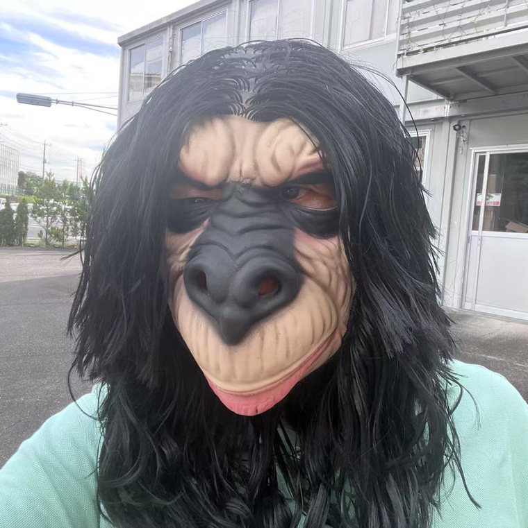 ゴリラ マスク お面 サル 猿 チンパンジー ゴジラ 怪獣 猛獣 動物