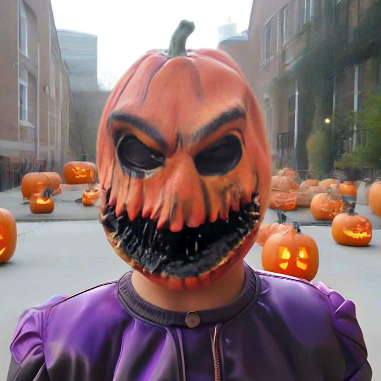 カボチャ マスク パンプキン ゾンビ 狂気 ハロウィン 南瓜 お化け お面