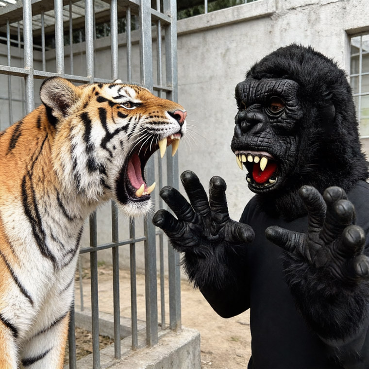 リアル ゴリラ 動物マスク 手袋セット 仮装 コスプレマスク チンパンジー サル 猿 かぶりもの 