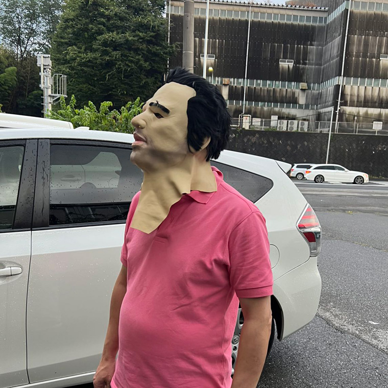 外人 ダンディー 白人 男性 中年 ハンサム イケメン マスク お面 仮面 仮装 被り物 変装 マスク かぶりもの ラバーマスク コスプレ 