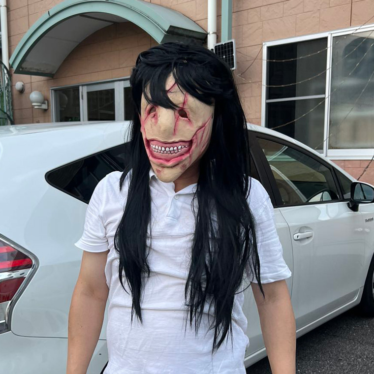  お化け 鬼女 貞子 呪い マスク ゾンビ 吸血鬼 かぶりもの エイリアン 妖怪 お化け屋敷 変装 仮装 被り物 お面 仮面 悪魔 ホラー マスク 恐怖 ハロウィン