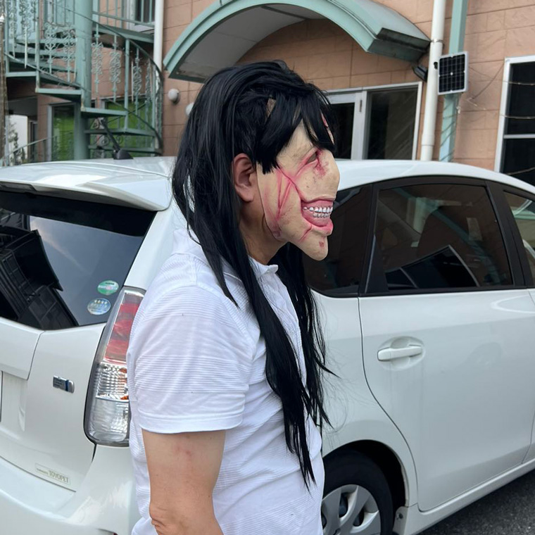  お化け 鬼女 貞子 呪い マスク ゾンビ 吸血鬼 かぶりもの エイリアン 妖怪 お化け屋敷 変装 仮装 被り物 お面 仮面 悪魔 ホラー マスク 恐怖 ハロウィン