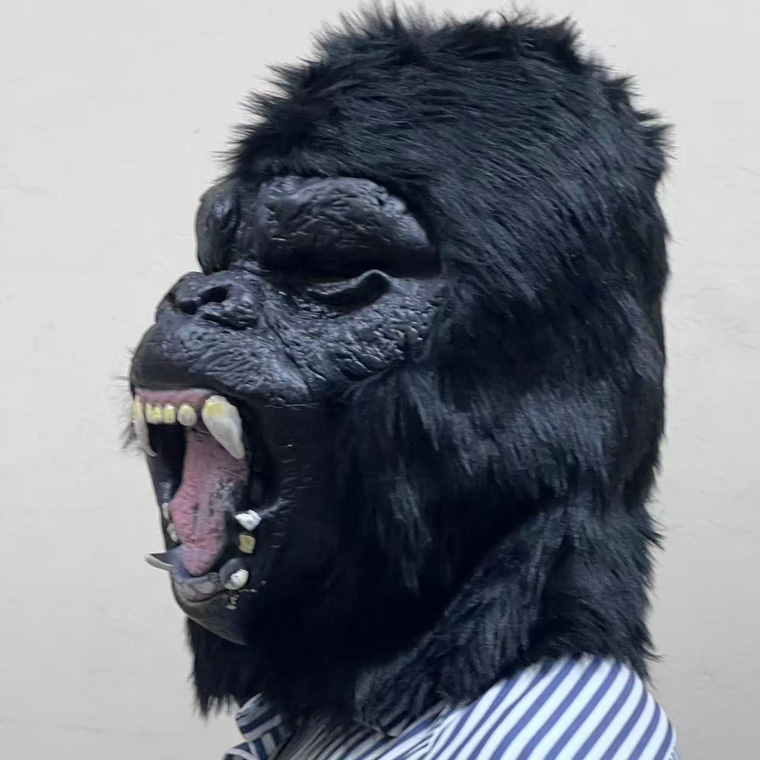 ゴリラ キングゴリラ モンスター 怪獣マスク 恐竜 お面 仮装 妖怪 リアル 仮面 かぶりもの 被り物 コスプレ