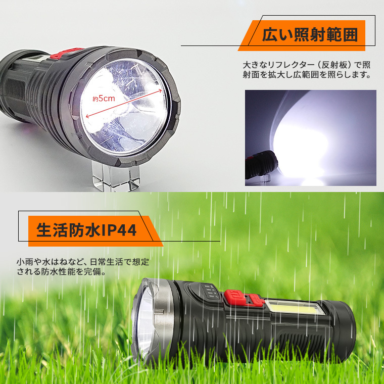 LED 小型 懐中電灯 usb 充電式 防水 LEDライト ハンディライト 散歩 アウトドア 防災グッズ 停電 登山 携帯 軽い 明るい コンパクト  ミニ :flashlight-04:バラエティ本舗 - 通販 - Yahoo!ショッピング