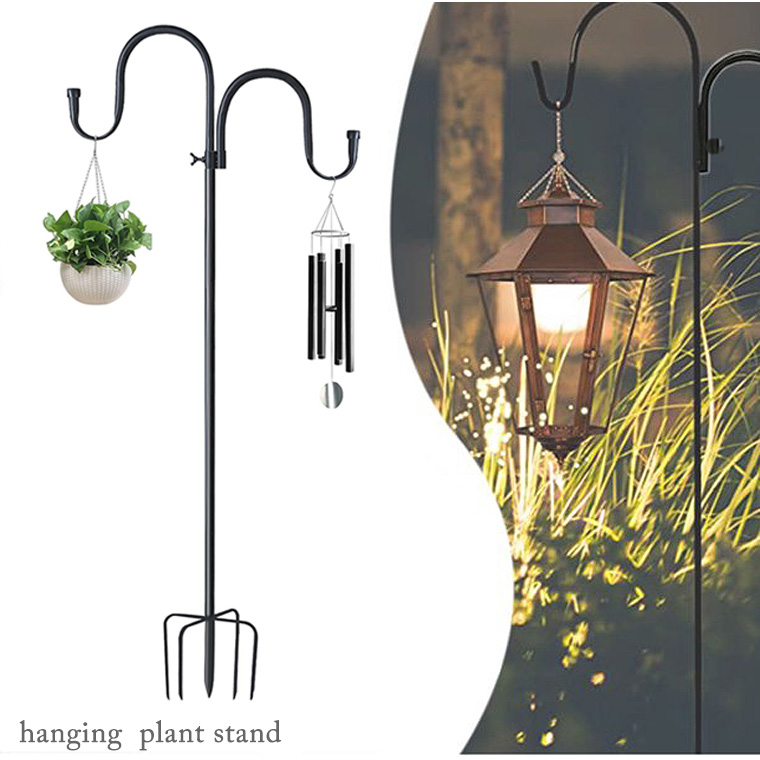 ハンギング スティック 5段組立式 ダブル フック 高さ200cm ハンギング