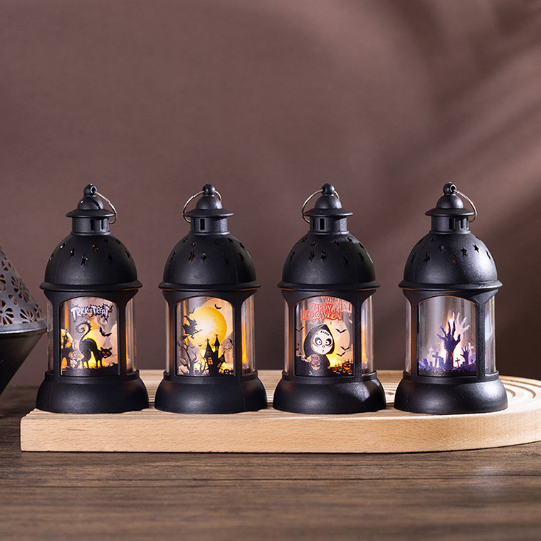 ハロウィン 電飾 ランプ 【お化け 遊園地】 ジオラマ 箱庭 モンスター 飾 灯 DENKO HOME（電光ホーム） ハロウィン ランタン LEDライト 4種類