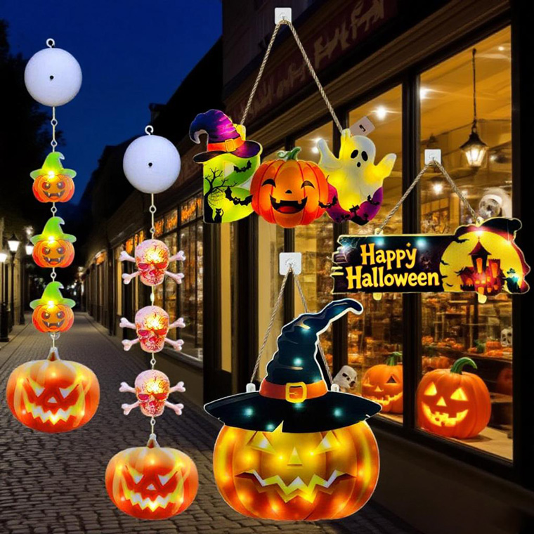 DENKO HOME（電光ホーム） ハロウィン 飾り プレート 電飾 5種