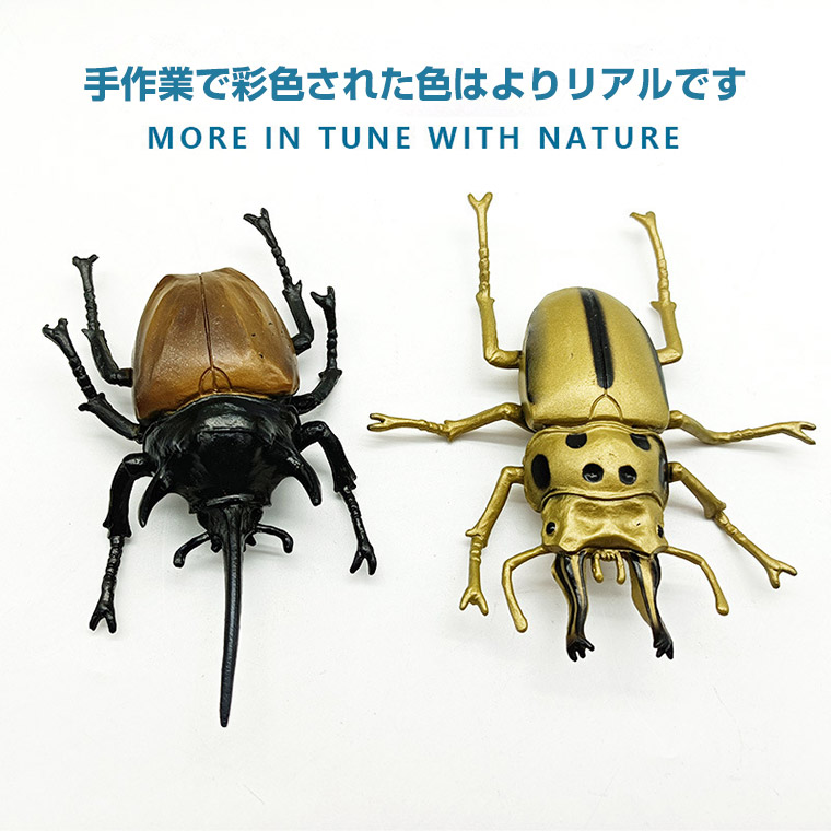 カブトムシ クワガタ 昆虫 セット 甲虫 大きい リアル おもちゃ、昆虫 模型 フィギュア コレクション