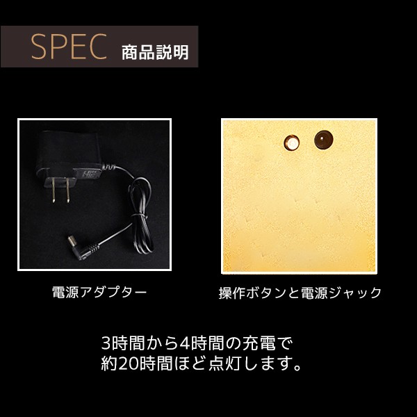 光る LED ボトルスタンド 24×28cm 充電式 お酒 ライトアップ