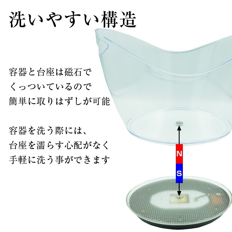 光る ワインクーラー 楕円形 幅41cm×奥行28cm×高さ28.5cm マルチカラー