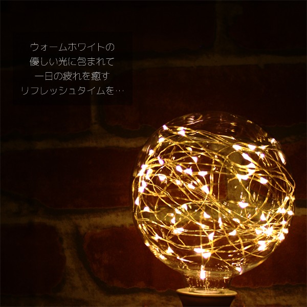 DENKO HOME（電光ホーム） エジソン電球 LED E26 1.7W led全2色 幅