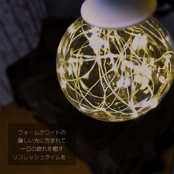 DENKO HOME（電光ホーム） エジソン電球 LED E26 1.7W led全2色 幅95mm