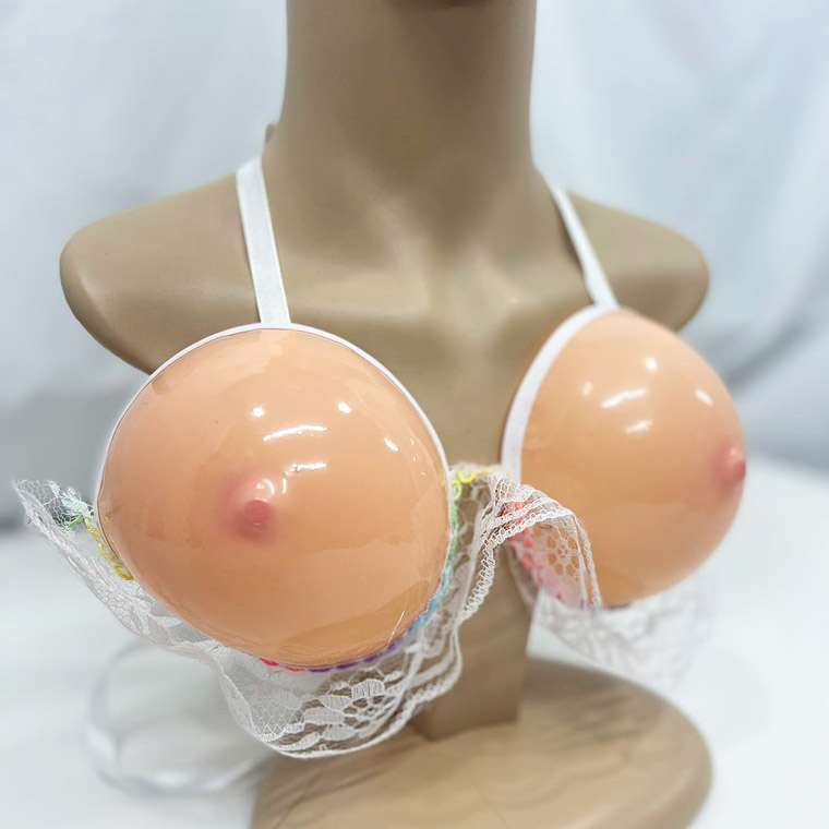 コスチューム バストブラジャー 仮装 変装 女装 ハロウィン おっぱい バスト 乳房 乳 Cカップ Dカップ Eカップ パーティー 二次会