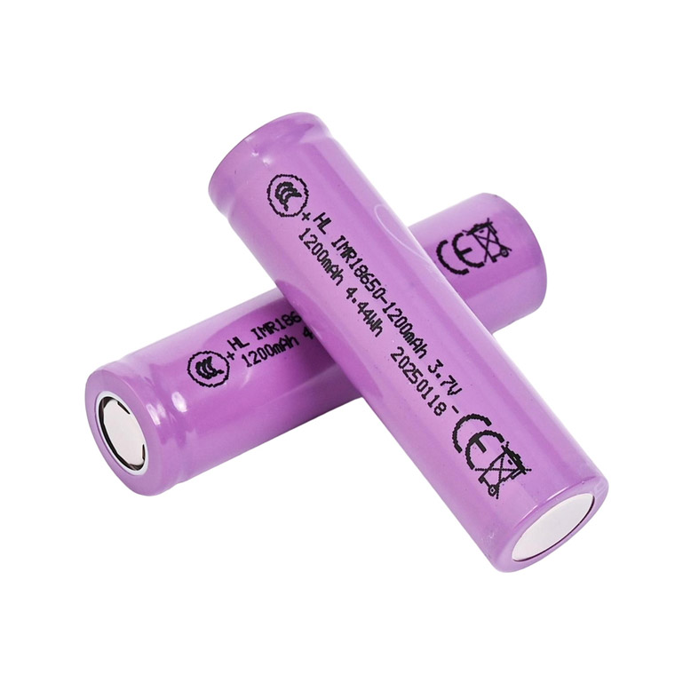 18650 リチウムイオン電池 1200mAh 3.7V 突起なしタイプ 高品質 2本セット