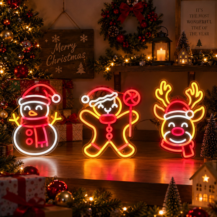 【いいね不要】難ありクリスマスイルミネーションスピンライトサンタXmas レトロ クリスマス LEDネオンサイン サンタ USB式 吊り下げチェーン付き