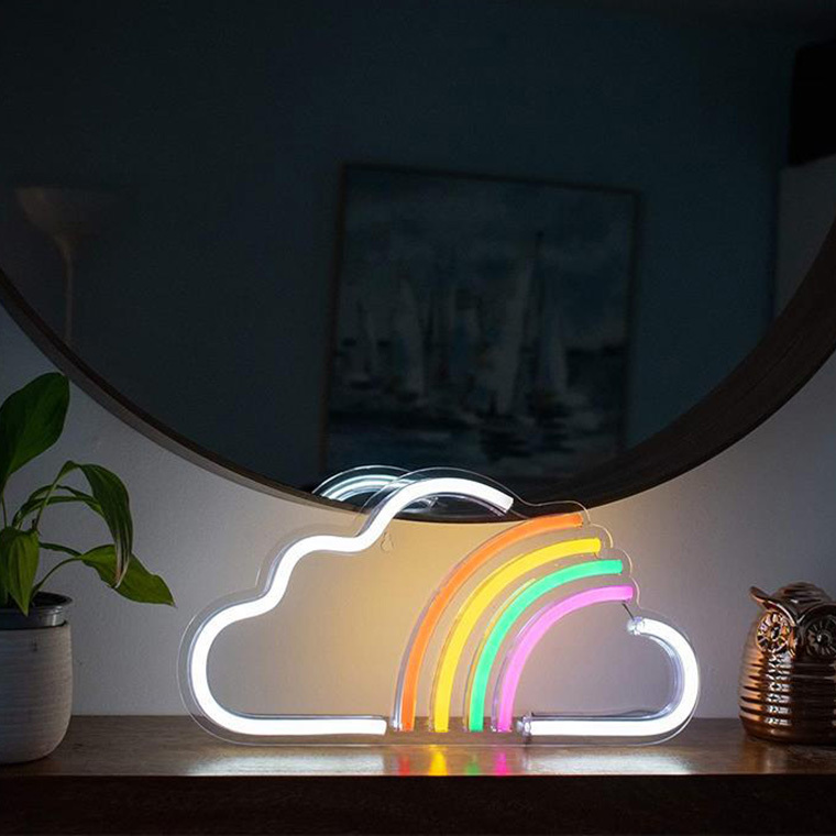 DENKO HOME（電光ホーム） LED ネオンサイン 雲 USB ネオンライト
