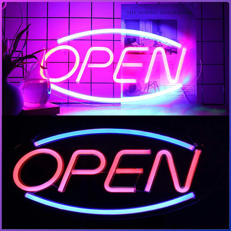DENKO HOME LED看板 open ネオン 看板 ネオンサイン USB電源
