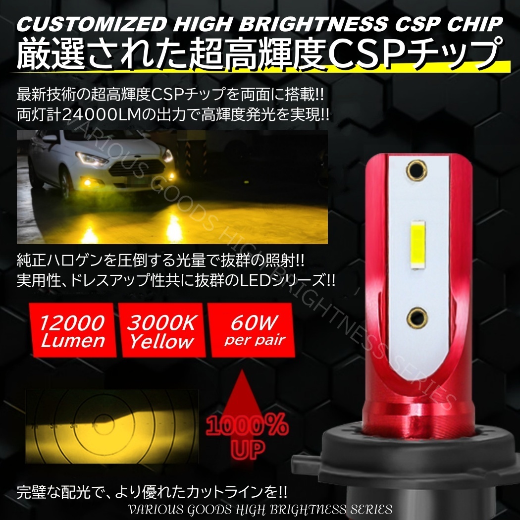 楽天市場】爆光LED 超高輝度 H8/H9/H11/H16/HB4 24000LM