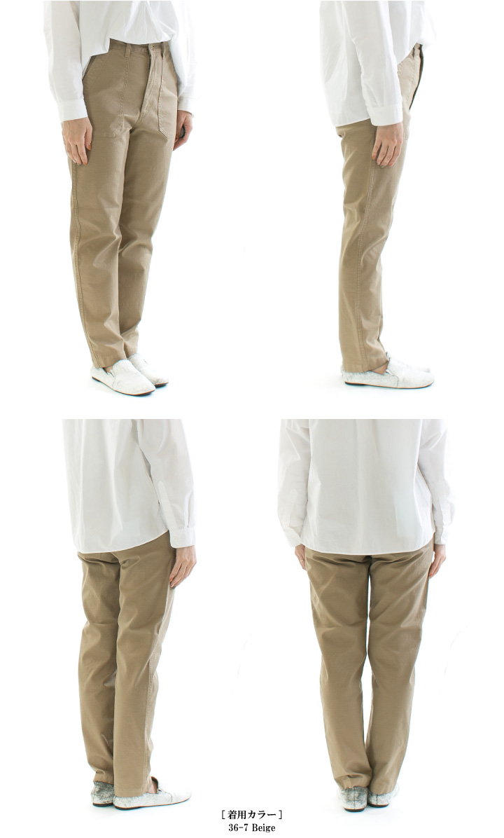 D.M.G ドミンゴ バックサテンストレッチレグレットベイカーパンツ 14