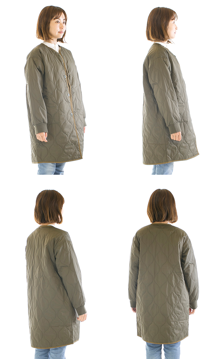 D.M.G. ドミンゴ ナイロンリップキルトライナーコート 18-624X