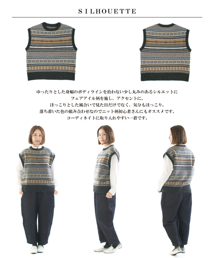 TSUHARU⋈横浜ポルタ限定⋈ローズ柄ニットベスト⋈キナリ TSUHARU⋈ポルタ限定⋈ローズ柄ニットベスト⋈ブラック - メルカリ