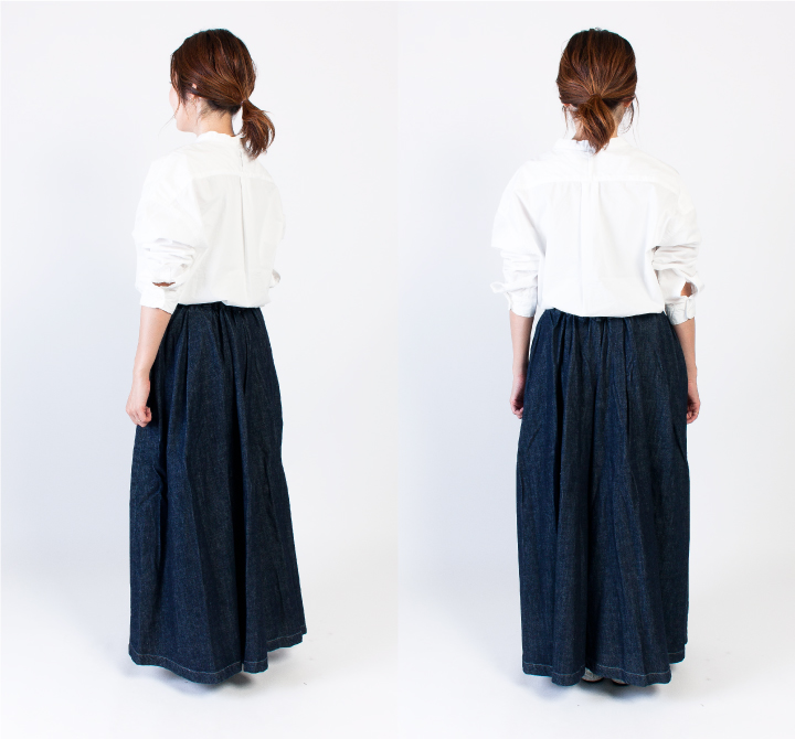 HARVESTY ハーベスティ デニム　カルメンキュロット A21803-2 HARVESTY（ハーベスティ） デニムカルメンキュロット A21803-2 : varzy