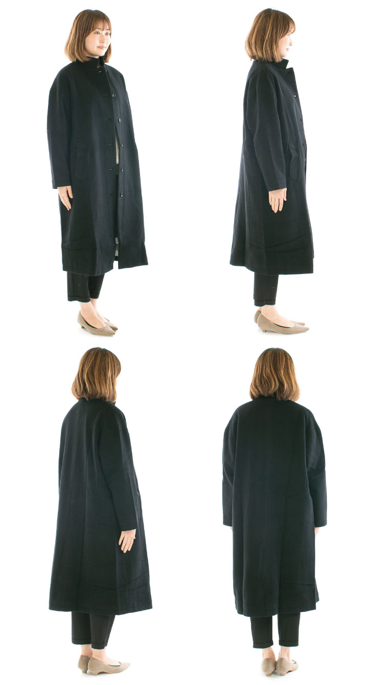 Commencement コメンスメント Wool long coat C-229○ : varzy - 通販