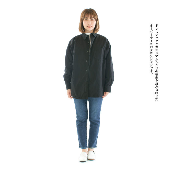 miffew OVER DOWN SHIRTS BLACK サイズ3 miffew OVER DOWN SHIRTS BLACK サイズ3