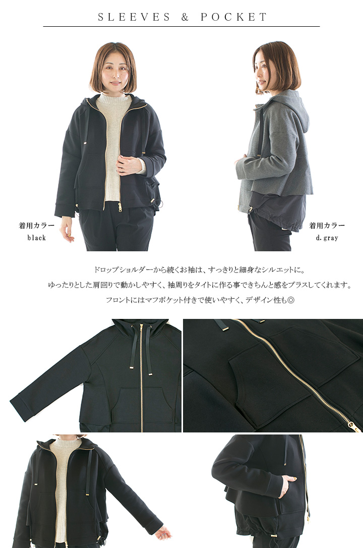 trois トロア ダンボールバックフリルパーカー T246-82061 : varzy 