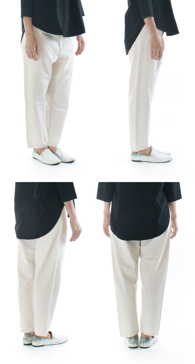 tumugu（ツムグ） tumugu: ムラ糸デニムテーパードパンツ TP11101a-05