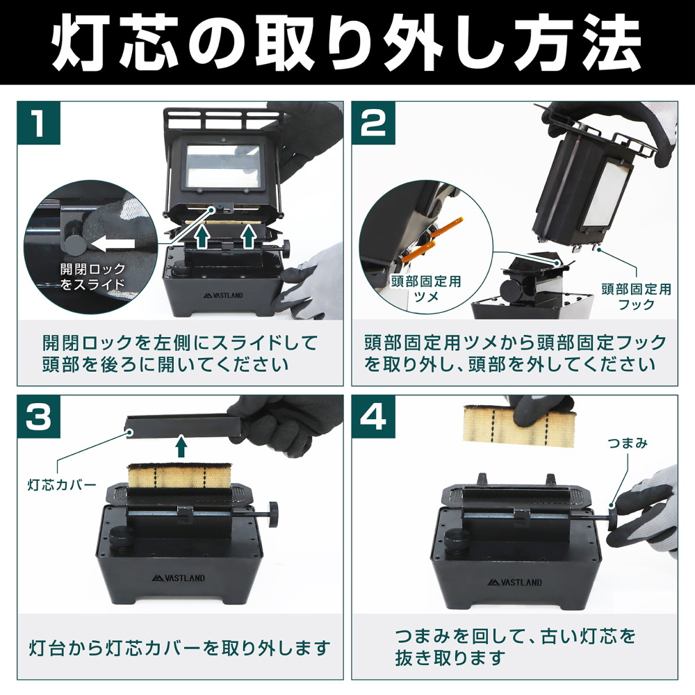 VASTLAND（ヴァストランド） アイロンストーブ専用 替え芯 2枚セット