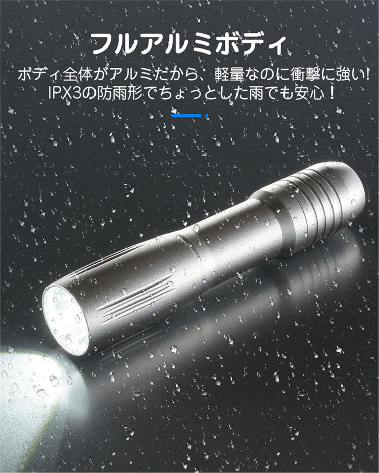 LED懐中電灯 LEDコンパクトライト 懐中電灯 LEDライト コンパクト 軽量アルミボディ 防雨形 防災グッズ キャンプ アウトドア オーム電機  :200025-200027:ヴァストマート - 通販 - Yahoo!ショッピング