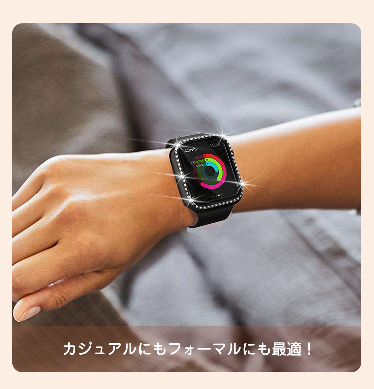 Apple Watch ケース カバー キラキラ クリア 38 42 40 41 44