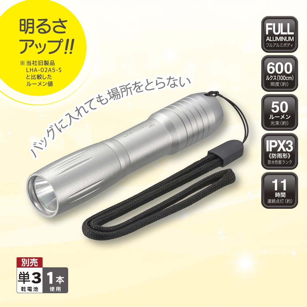 LED懐中電灯 LEDコンパクトライト 懐中電灯 LEDライト コンパクト 軽量