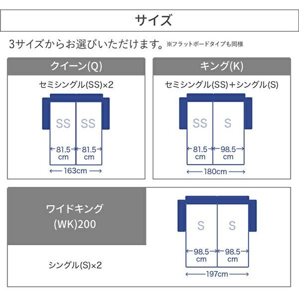 クッションボード連結ローベッド ベッドフレームのみ 棚付クッション+