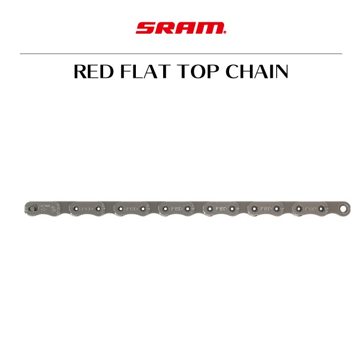 即納)SRAM スラム RED FLAT TOP CHAIN レッド フラット トップ 