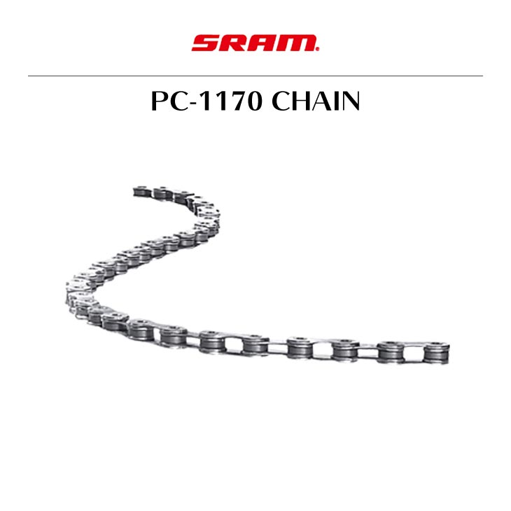 SRAM PC-1170 CHAIN - 11-SPEED / 120 LINKS / SILVER/GREY