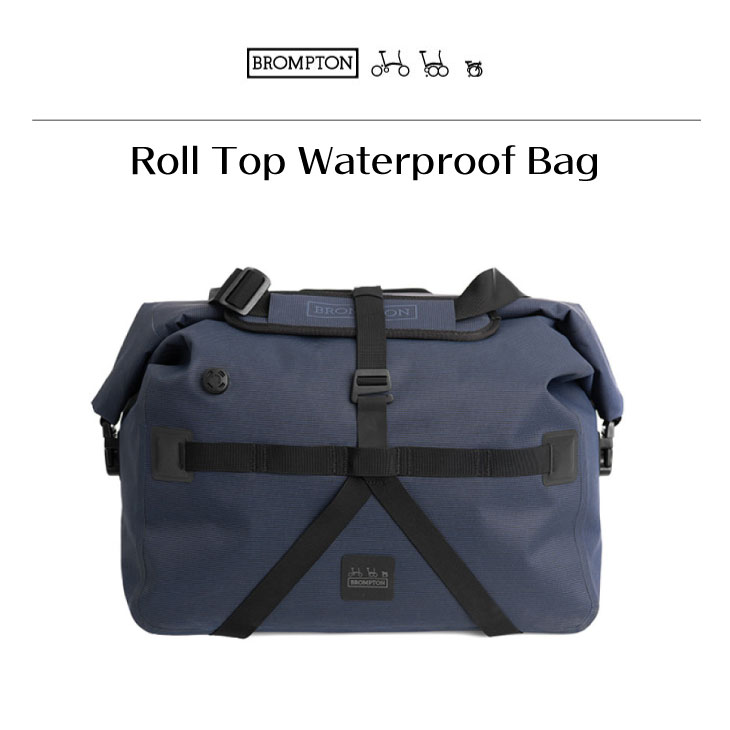 (即納)BROMPTON ブロンプトン Roll Top Waterproof Bag ロールトップ ウォータープルーフ バッグ 25L  ネイビー(QBORBWP-L-NV)バッグ