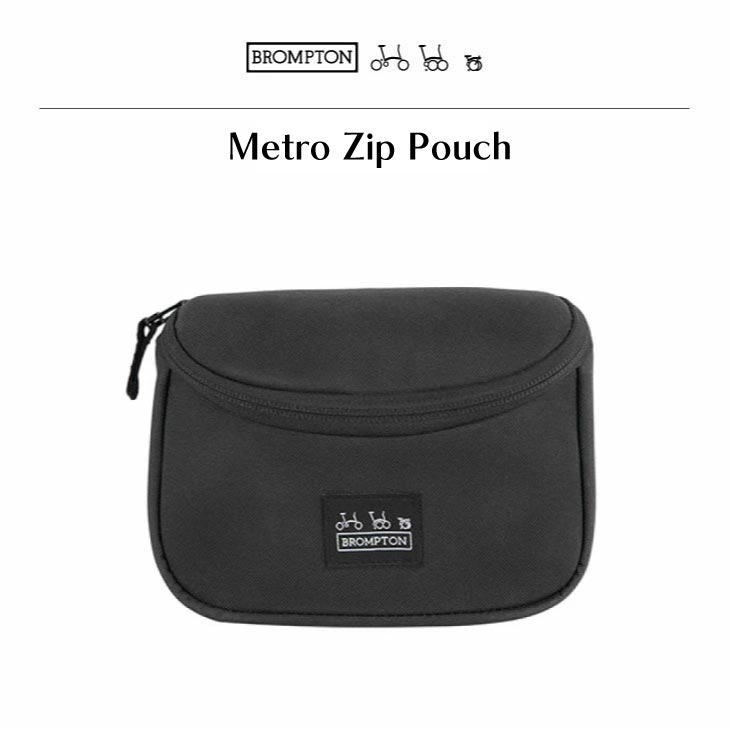 即納)BROMPTON ブロンプトン METRO ZIP POUCH ジップポーチ ブラック 