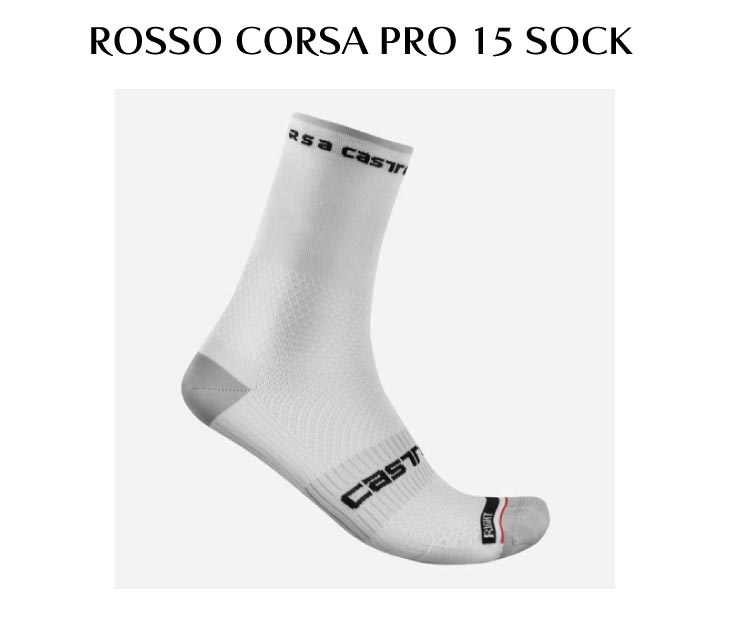 即納)(メール便対応商品)CASTELLI カステリ ROSSO CORSA PRO 15 SOCK