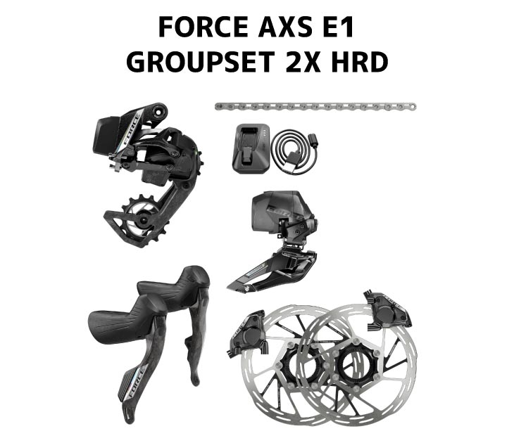 SRAM スラム FORCE AXS E1 GROUPSET 2X HRD フォース アクセス