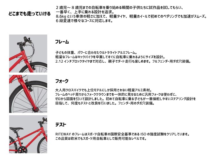 RITEWAY（ライトウェイ） ZIT 20 ジット20 マットスカイブルー 6段変速