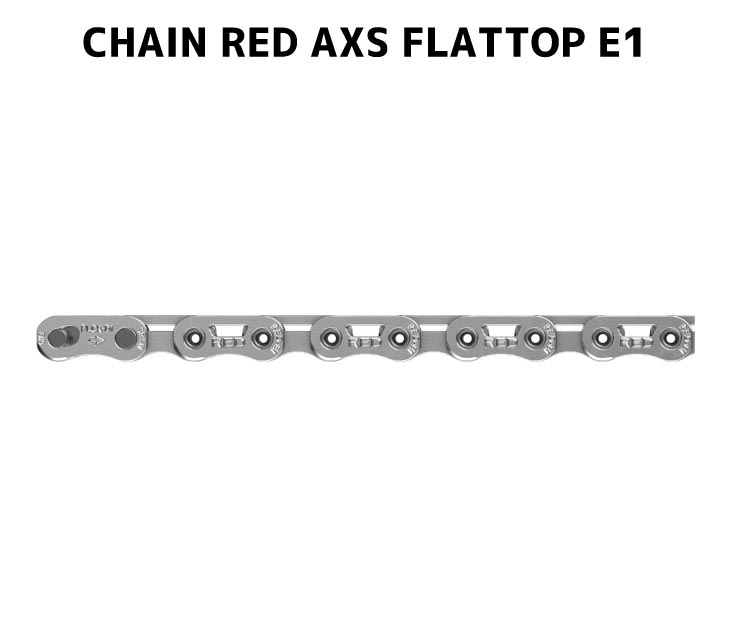 チェーン (即納)SRAM スラム CHAIN RED AXS FLATTOP E1 レッド